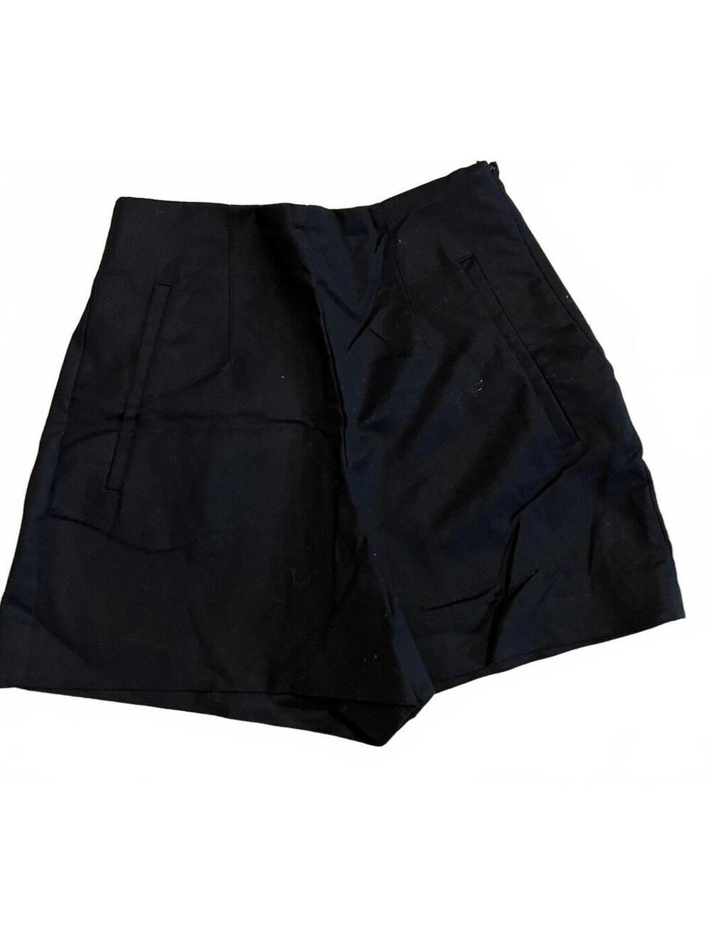 Zara Black High-Waisted Shorts XS